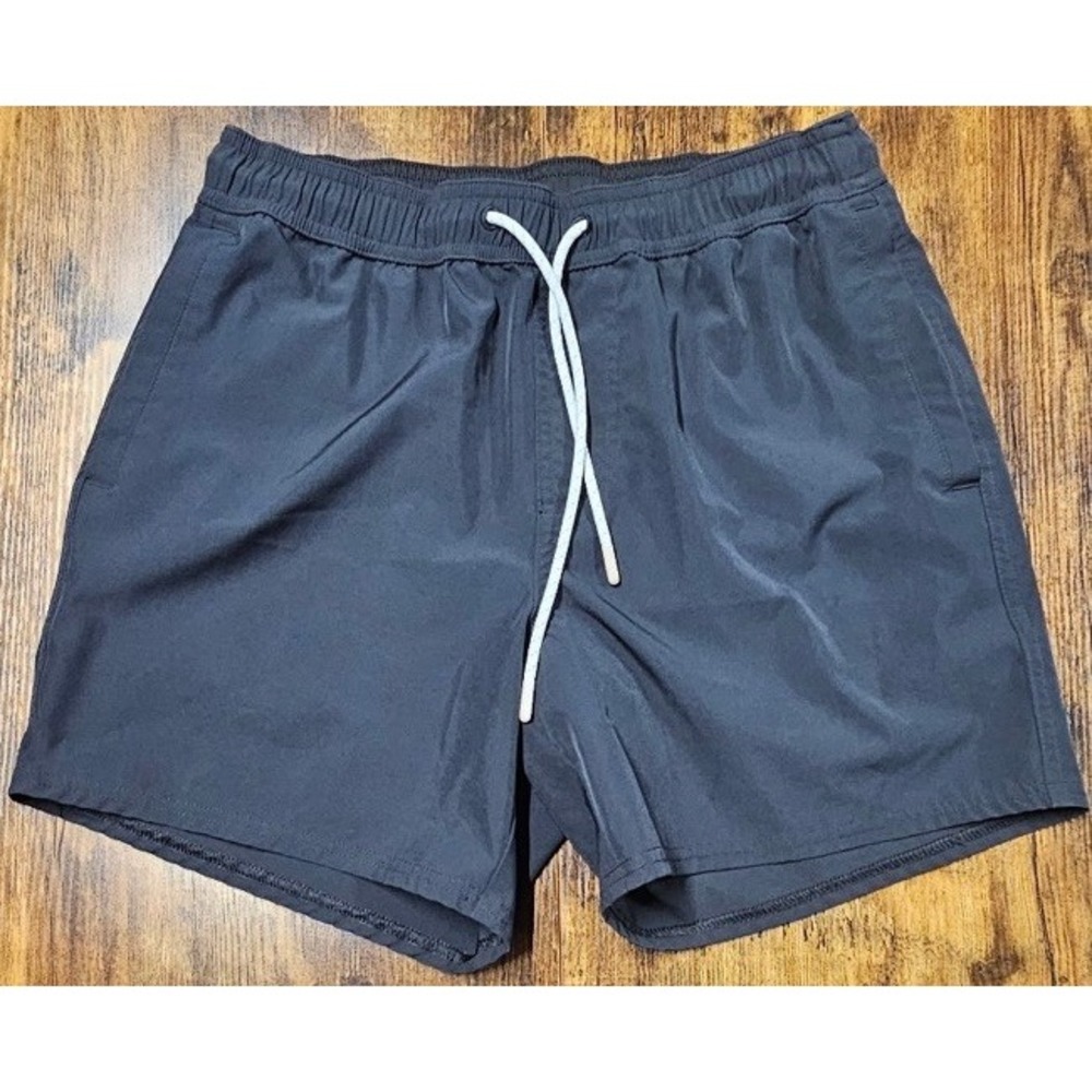 Wellen Huckberry Swim Trunks Shorts Hybrid Black Mens XS 5 Inch Inseam